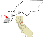 Placer County California Incorporated and Unincorporated areas Lincoln Highlighted